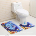 Tapis de bain 3D / tapis antidérapant pour toilettes / tapis de bain colorés avec un morceau, deux morceaux, trois pièces